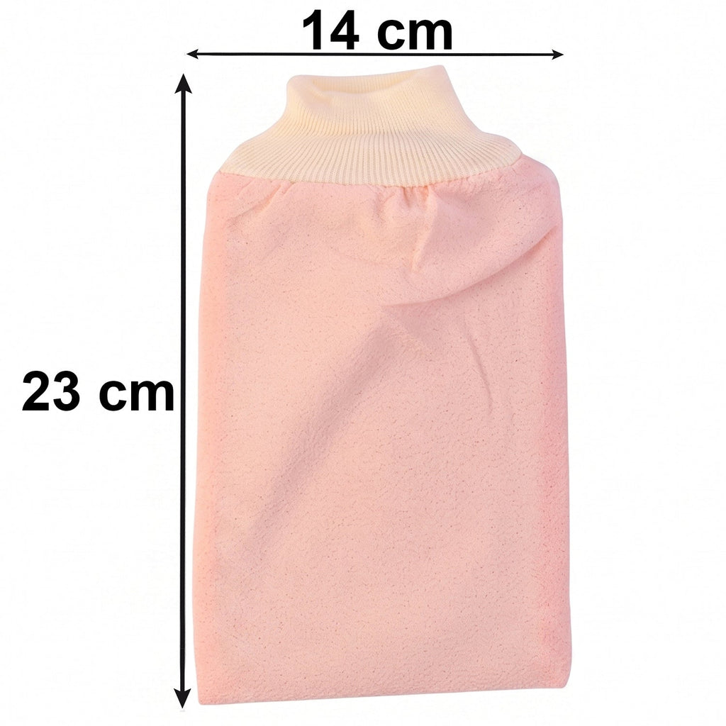 Soft Exfoliating Bath Scrub Glove Gentle Skin Renewal Tool - Detail View 6