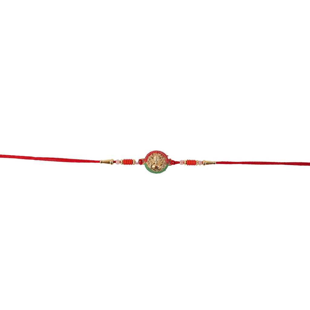 ALVENZA Mini Lord Ganesha Rakhi – Elegant Traditional Festive Accessory