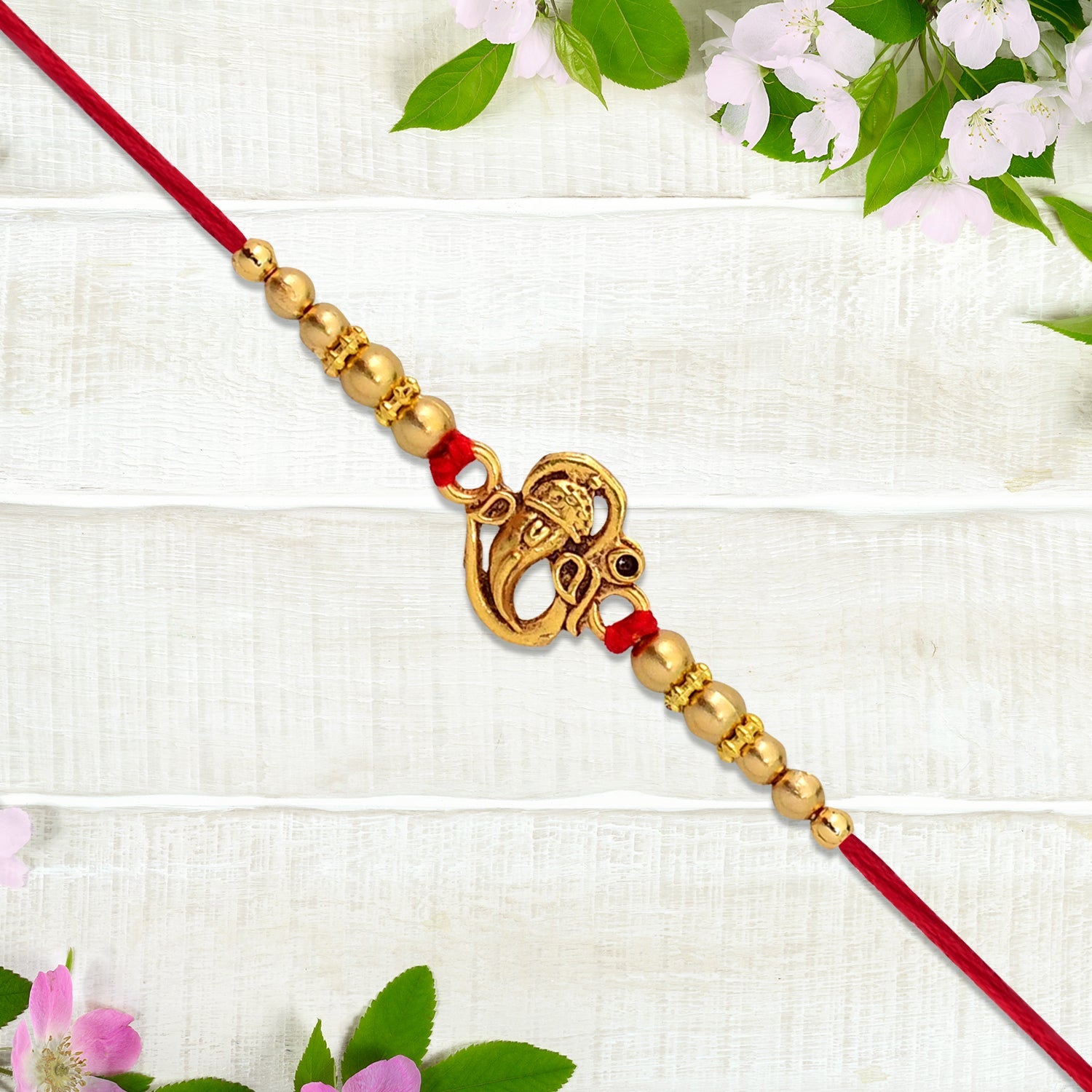 ALVENZA Ganesha Rakhi – Divine Blessings & Traditional Design