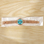 Women’s Premium Analog Watch – Elegant Blue Dial & Rose Gold Design