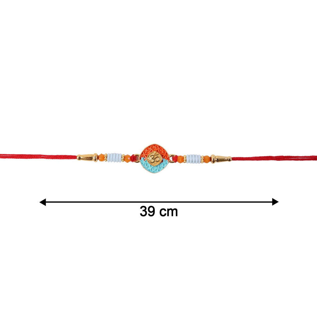 ALVENZA OM Symbol Rakhi – Traditional Style with Modern Elegance