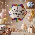 Feliz Cumpleanos Foil Balloon Vibrant Birthday Decoration