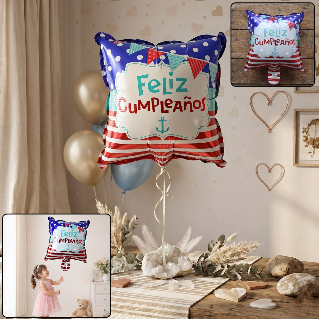 Feliz Cumpleanos Foil Birthday Balloon Bright Party Decor