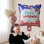 Feliz Cumpleanos Foil Birthday Balloon Bright Party Decor - Front View