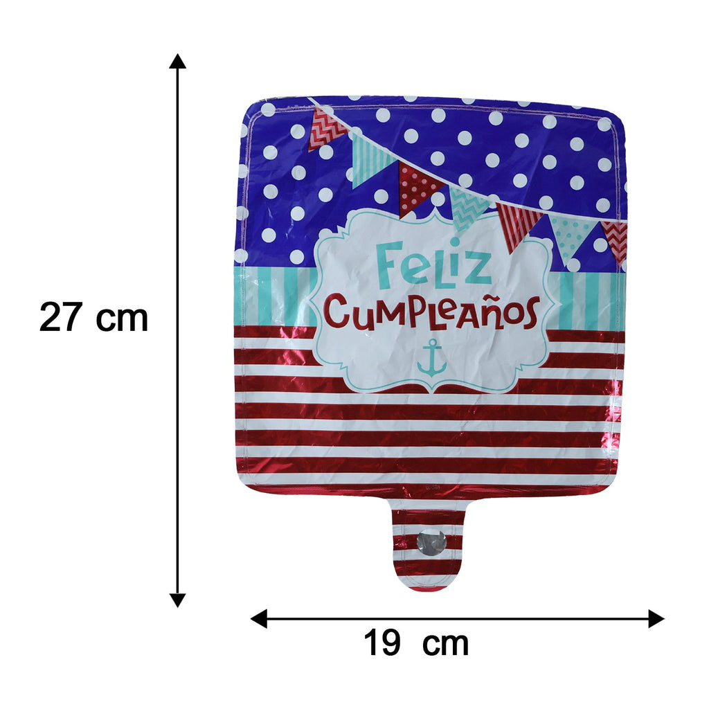 Feliz Cumpleanos Foil Birthday Balloon Bright Party Decor - Detail View 6