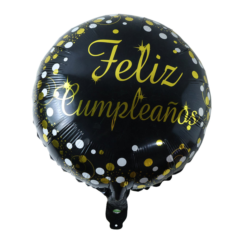 Feliz Cumpleanos Foil Balloon Bright Party Decor for Birthdays - Back View