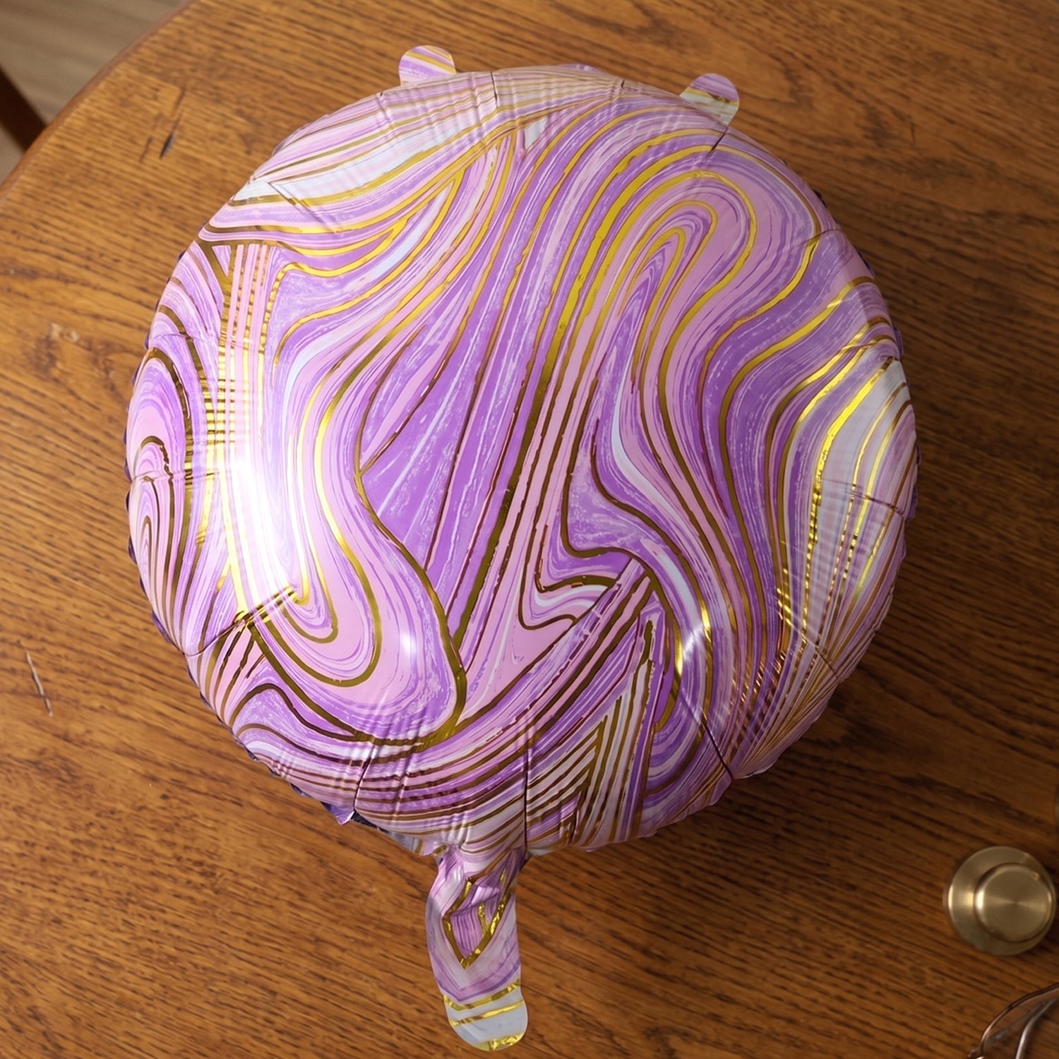 Round Marble Foil Balloon Bright Party Decoration 15cm - Detail View 8