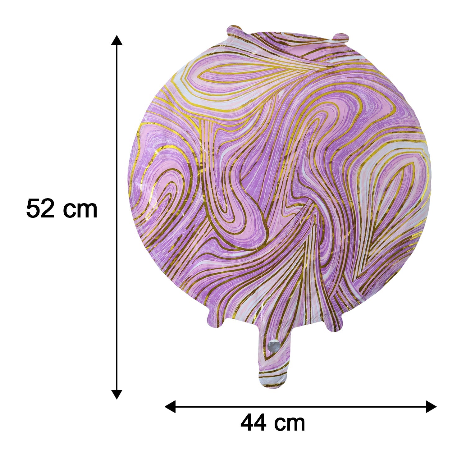 Round Marble Foil Balloon Bright Party Decoration 15cm - Detail View 6