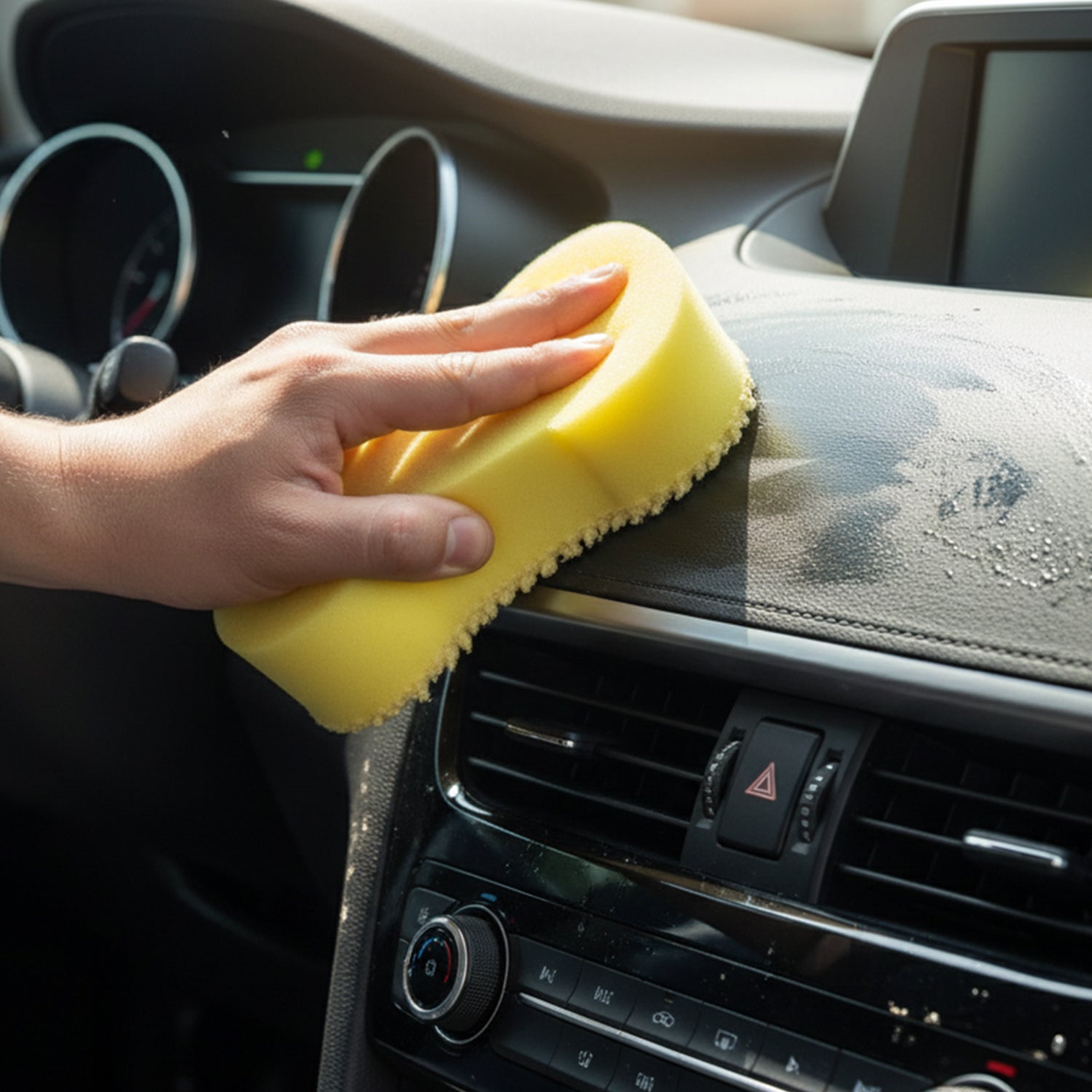 ALVENZA Microfiber Car Washing Sponge – Dual-Surface & Scratch-Free Finish