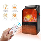 ALVENZA Electric Fireplace Heater – Realistic LED Flame | Deodap