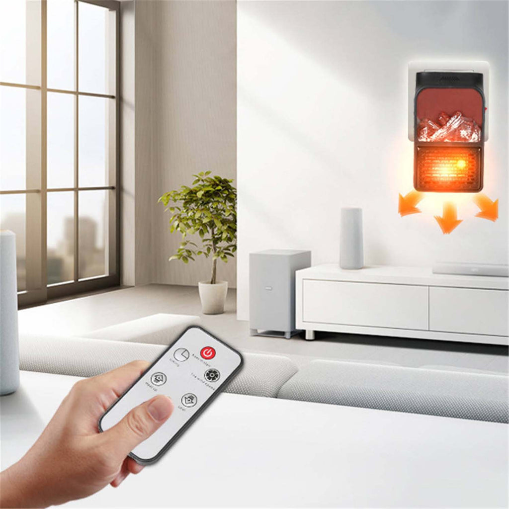 ALVENZA Electric Fireplace Heater – Realistic LED Flame | Deodap