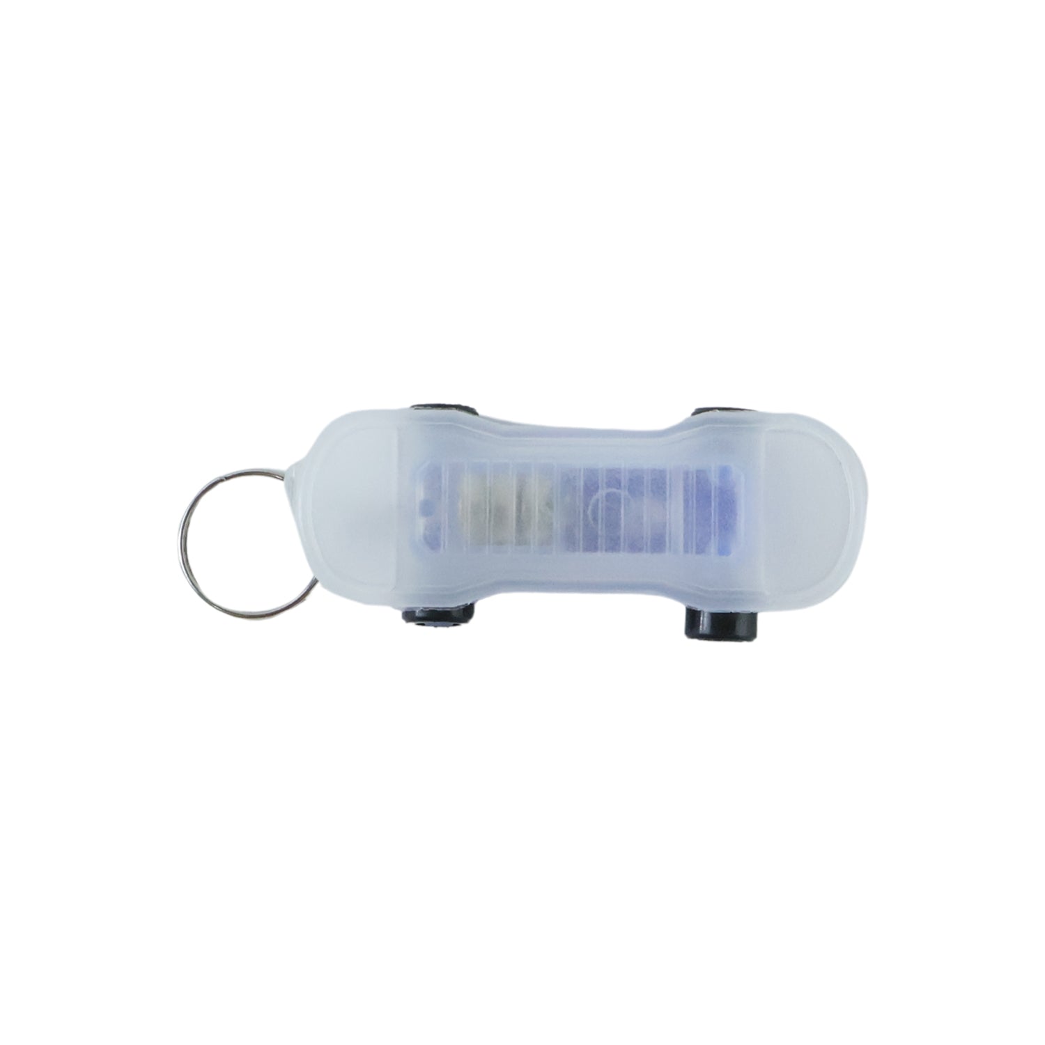 Mini Skateboard LED Keychain Light-Up Fun Accessory for Keys and Bags - Back View