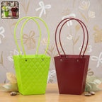 Flower Packaging Bag Reusable Waterproof Gift Carrier for Bouquets - Front View
