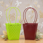 Flower Packaging Bag Reusable Waterproof Gift Carrier for Bouquets - Back View
