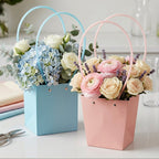 Flower Packaging Bag Foldable Waterproof Handle for Gifts