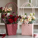 Foldable Flower Packaging Bag Elegant & Water-Resistant Design