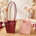 Foldable Flower Packaging Bag Elegant & Water-Resistant Design - Front View
