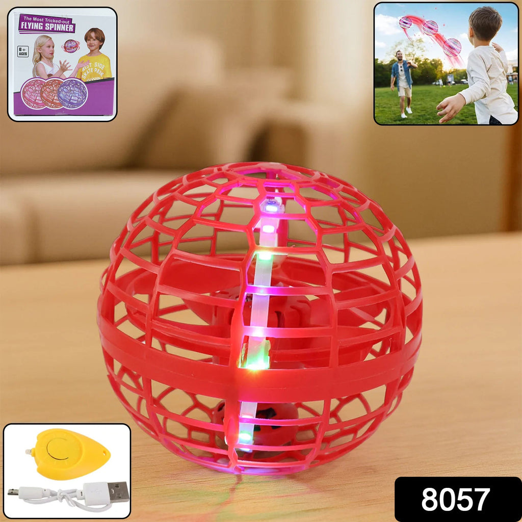 ALVENZA Flying Ball Toy – RGB Lights, 360° Rotation & USB | Spark Tots
