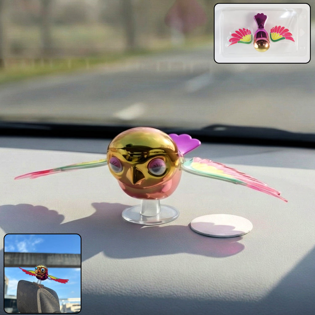 ALVENZA Wind Flying Bird Dashboard Decoration – Lifelike Wing Motion