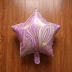 Star Marble Foil Balloon Bright Party Decor for Celebrations - Detail View 8