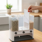 ALVENZA Easy Flow Cereal Dispenser – 3-in-1 Wall Mount Storage | CookAura