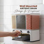 ALVENZA Easy Flow Cereal Dispenser – 3-in-1 Wall Mount Storage | CookAura
