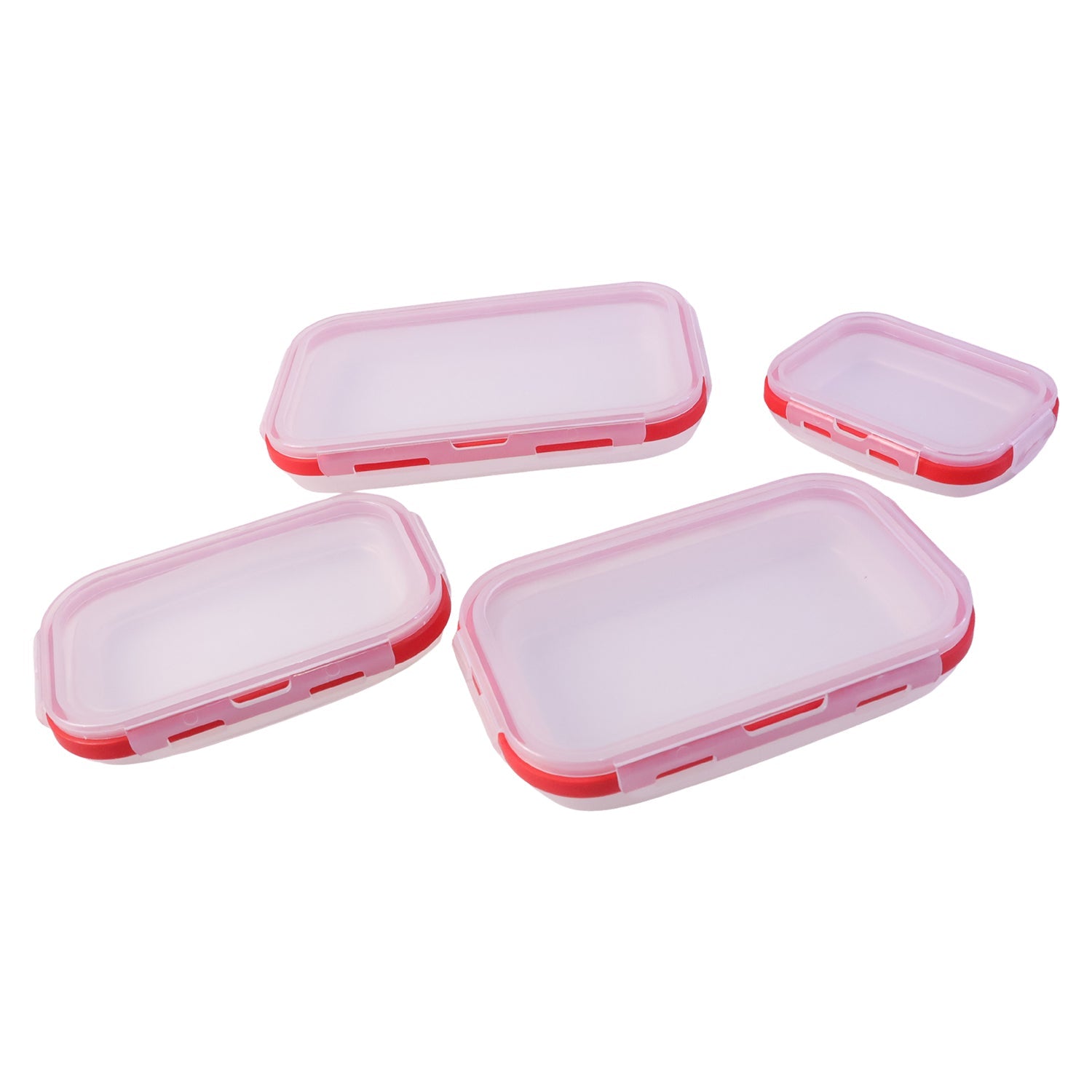 Collapsible Food Storage Container Set Space-Saving & Airtight - Back View
