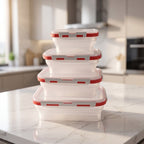 Collapsible Food Storage Container Set Space-Saving & Airtight - Detail View 7