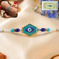 ALVENZA Evil Eye Hexagon Rakhi – Modern Protection Design for Raksha Bandhan