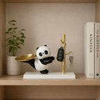 ALVENZA Panda Key Holder Tray – Decorative Resin Organizer Stand