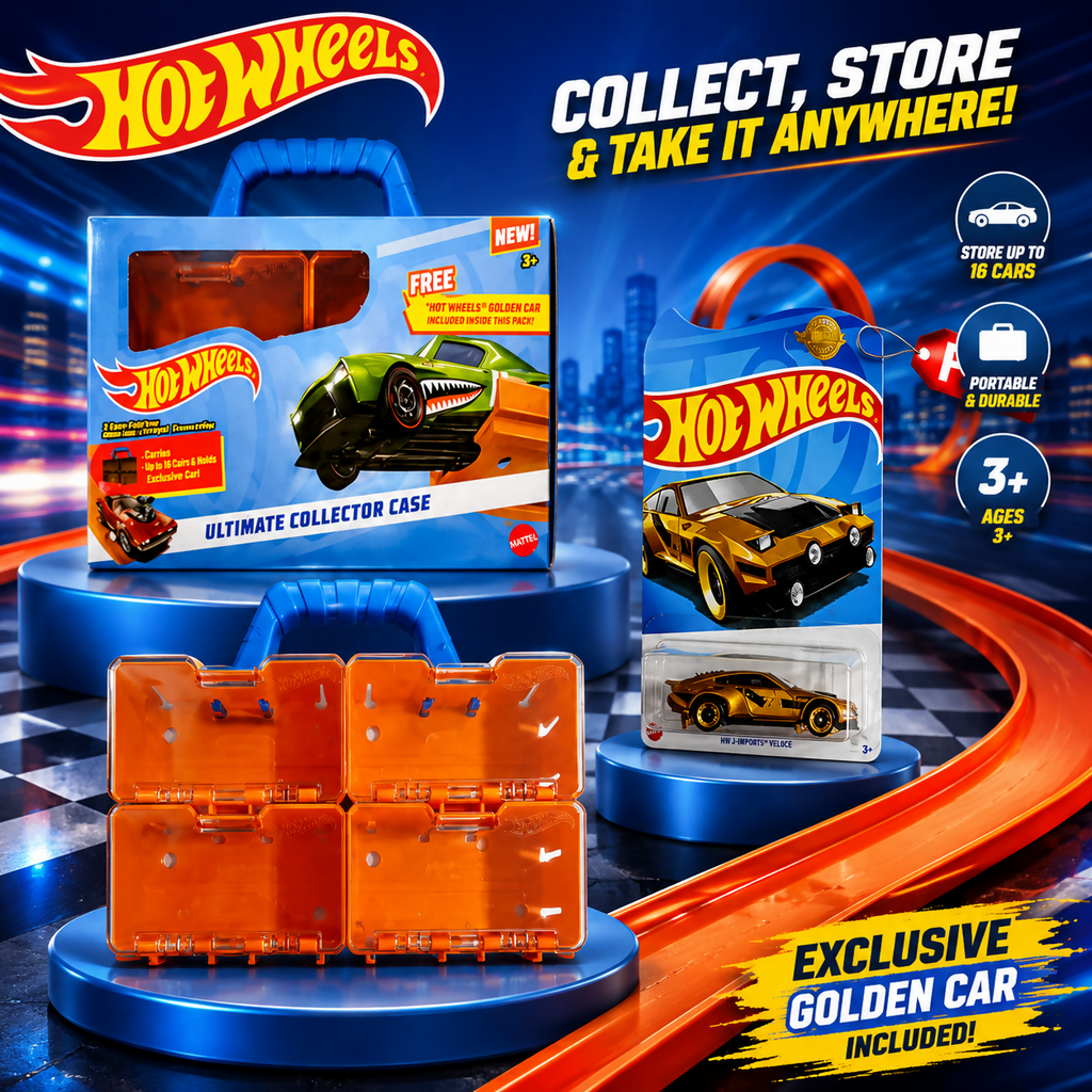 ALVENZA Hot Wheels Collector Case – Organize & Display Your Die-Cast Cars