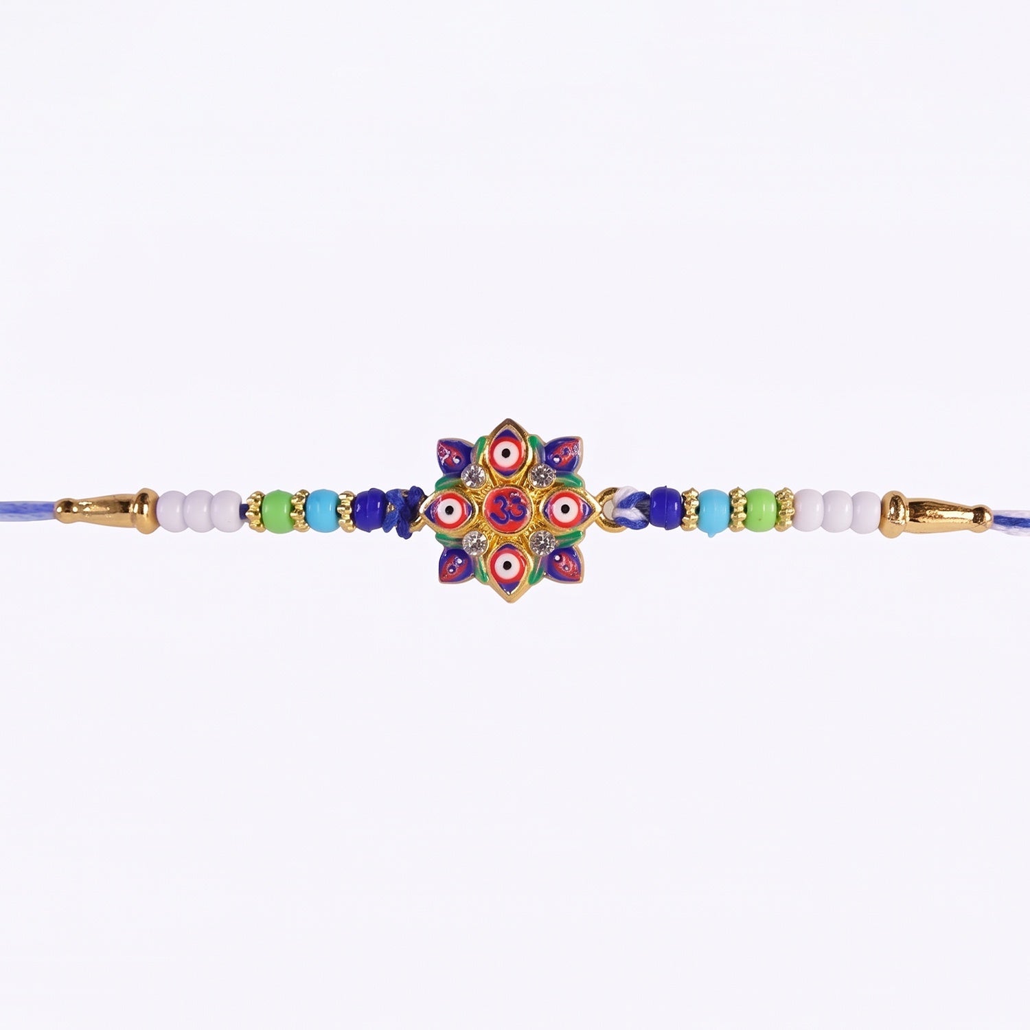 ALVENZA Evil Eye OM Star Rakhi – Symbols of Protection & Tradition