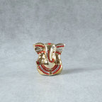 ALVENZA Lord Ganesha Idol – Golden Decorative Spiritual Showpiece