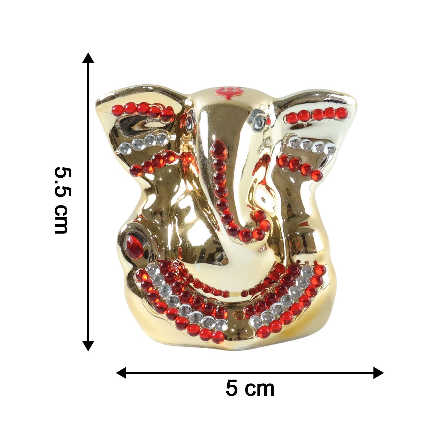 ALVENZA Lord Ganesha Idol – Golden Decorative Spiritual Showpiece