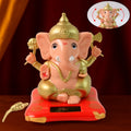 ALVENZA Solar-Powered Dancing Ganesha Idol – Eco-Friendly Spiritual Décor