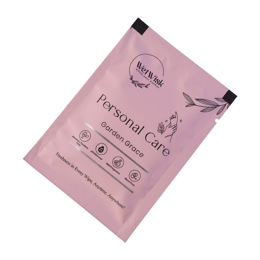 Personal Care Wet Wipes Gentle Face & Body Cleansing - Back View