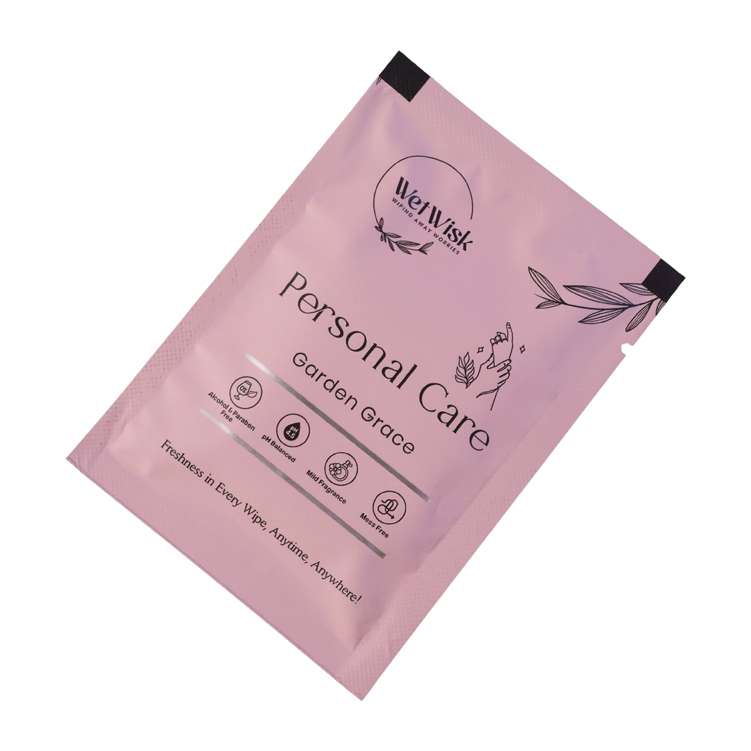 Personal Care Wet Wipes Gentle Face & Body Cleansing - Back View