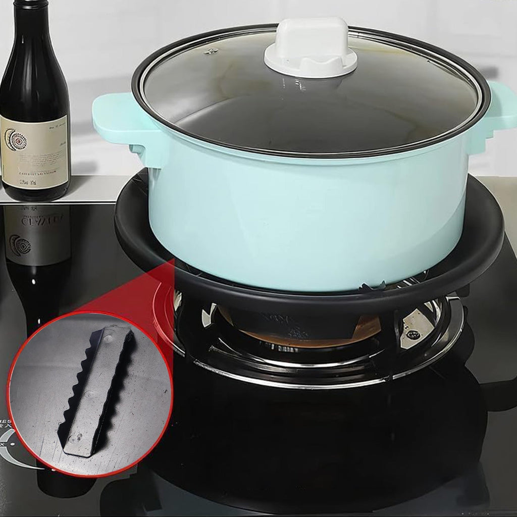 ALVENZA Gas Stove Flame Protector Ring – 4 Pc Set for Efficient Cooking