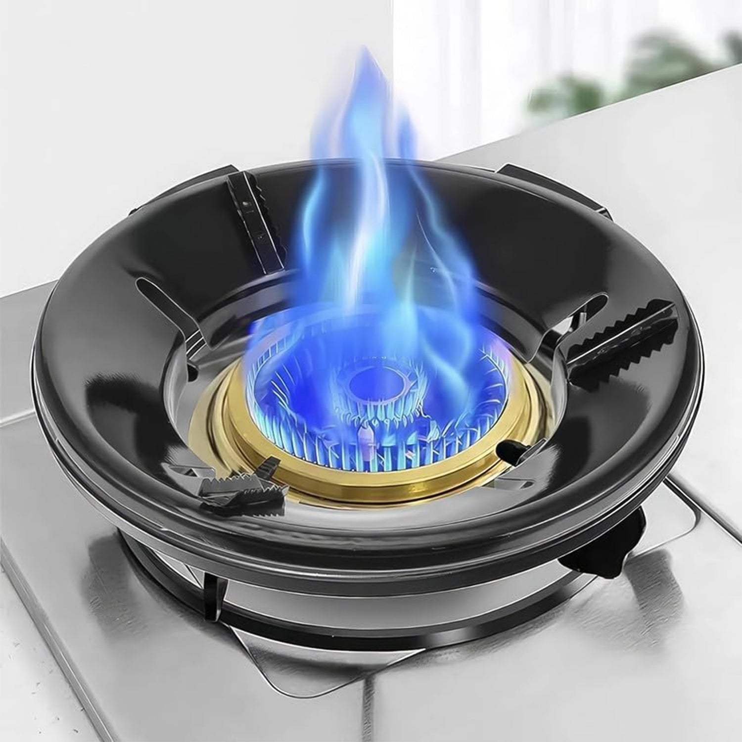 ALVENZA Gas Stove Flame Protector Ring – 4 Pc Set for Efficient Cooking