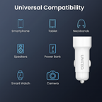 ALVENZA Uniteq 65W Dual USB Car Charger – Fast, Efficient Charging for Travel