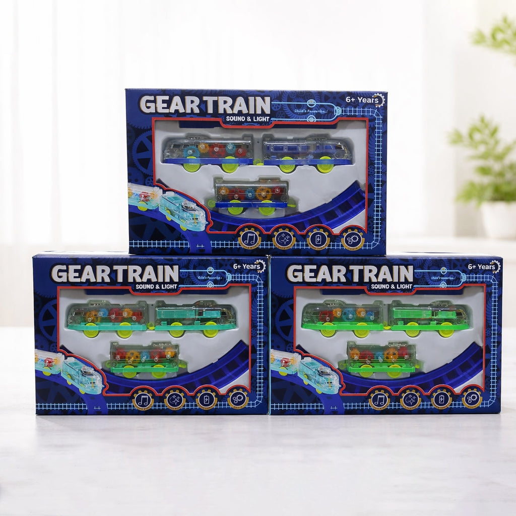 ALVENZA Gear Train Sound & Light – Engaging Kids Electric Train Set