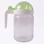 Glass Oil Bottle 580ml Leak-Proof & Easy Pour Design - Back View