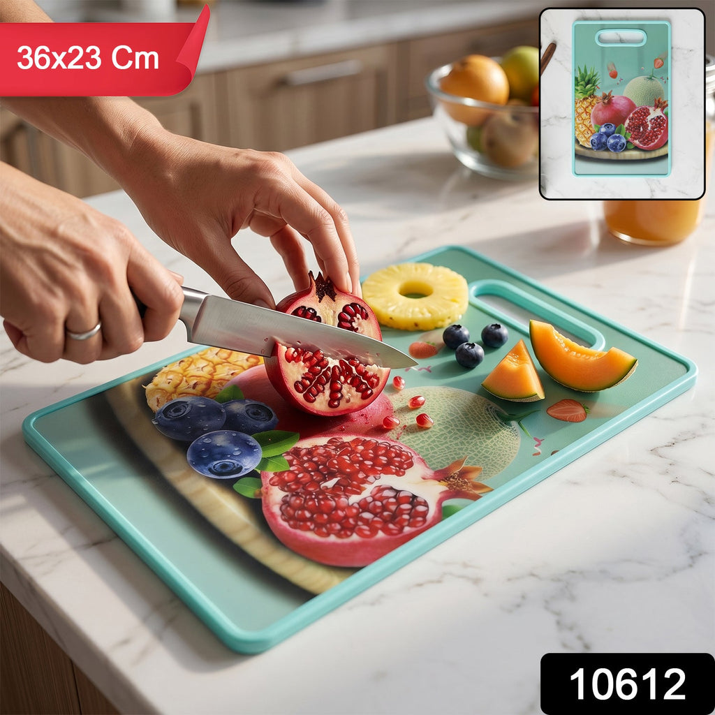 Multipurpose Anti-Slip Cutting Board Safe & Easy Food Prep - Side View