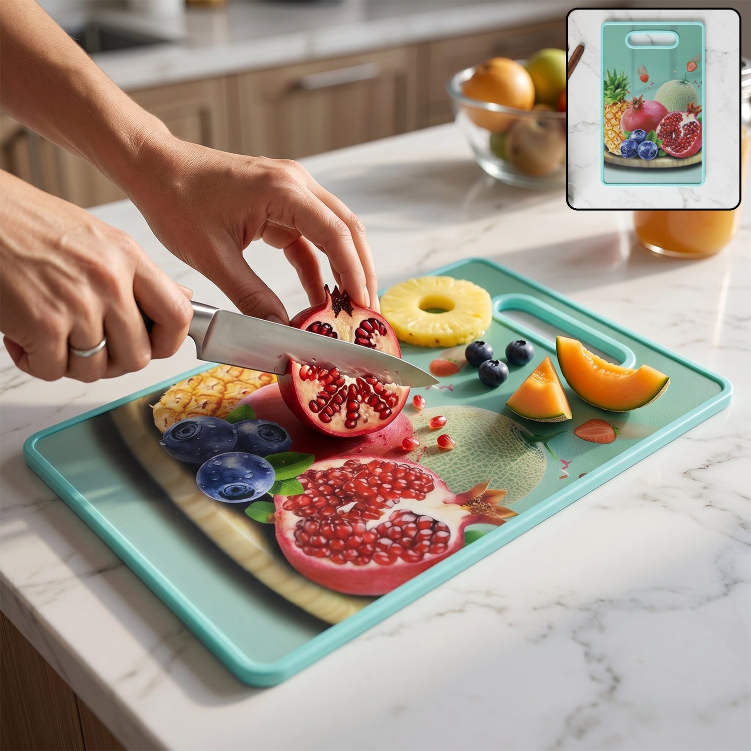 Multipurpose Anti-Slip Cutting Board Safe & Easy Food Prep