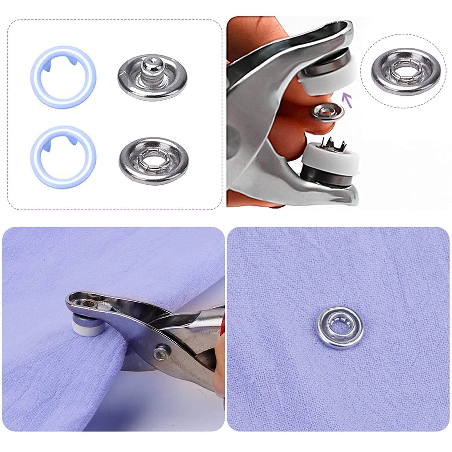 ALVENZA Snap Button Plier Kit – Heavy Duty with 100+ Assorted Studs