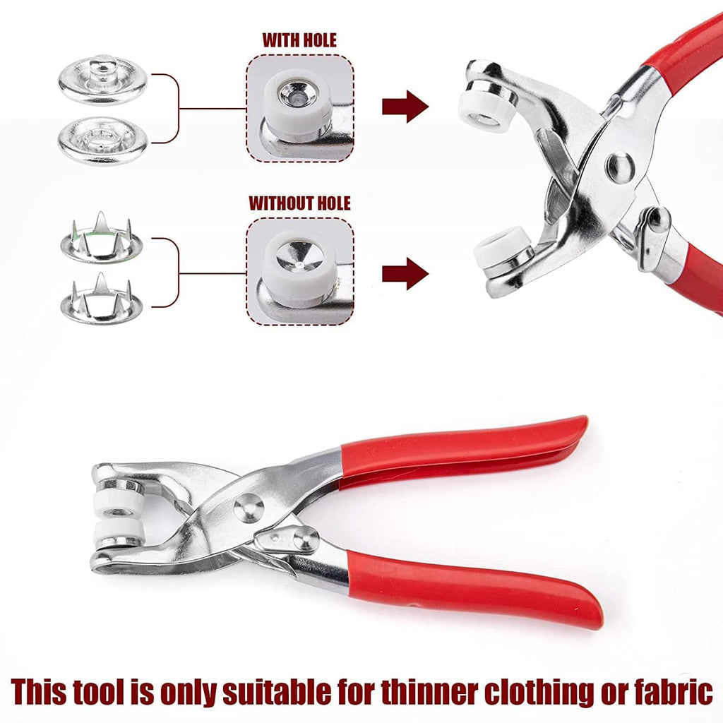 ALVENZA Snap Button Plier Kit – Heavy Duty with 100+ Assorted Studs