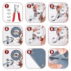 ALVENZA Snap Button Plier Kit – Heavy Duty with 100+ Assorted Studs