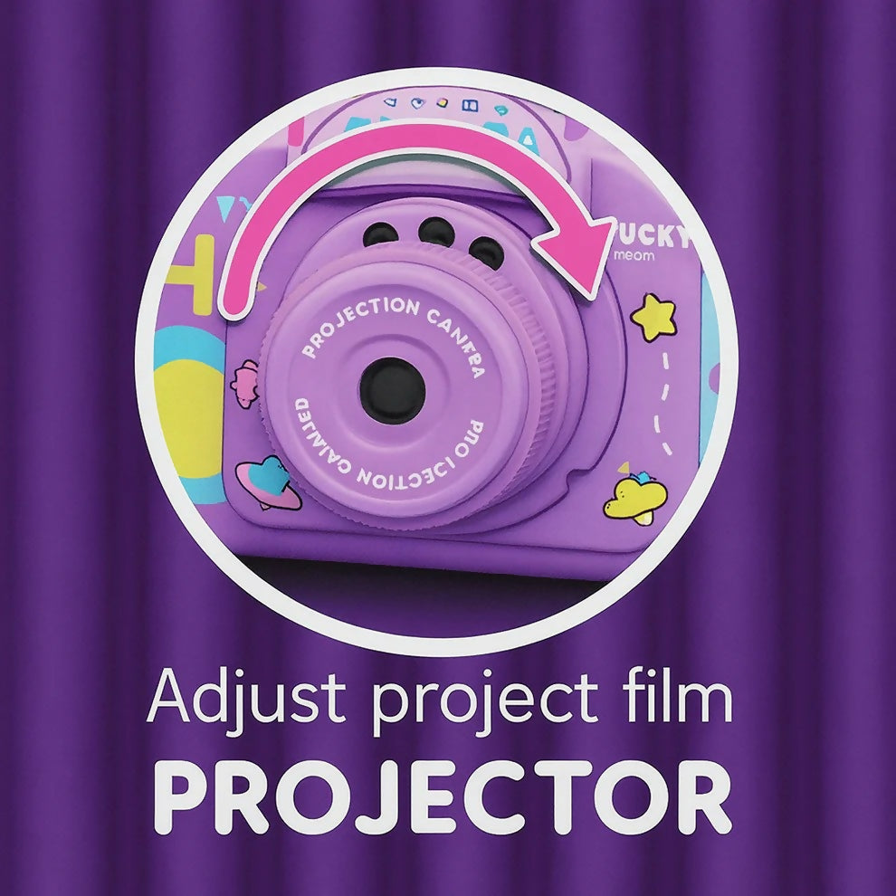 ALVENZA Kids Mini Camera Projector Lamp – Versatile Study & Entertainment Light