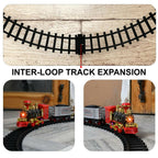 ALVENZA Electric Choo Choo Train Set – Realistic Smoke & Sound Effects