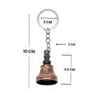 ALVENZA Bell Shape Mini Metal Keychain – Stylish Durable Key Holder